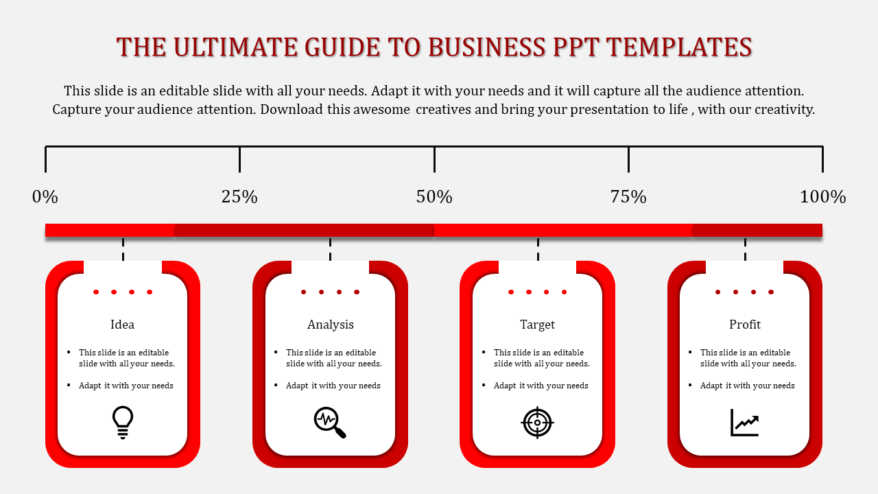 business ppt templates-Red
